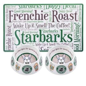 Starbarks Bowls & Mat Set