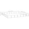 Dog Kennel Silver 527.4 ftÂ² Steel