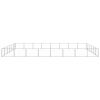 Dog Kennel Silver 516.7 ftÂ² Steel