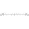 Dog Kennel Black 538.2 ftÂ² Steel