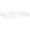 Dog Kennel Silver 581.3 ftÂ² Steel