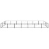 Dog Kennel Black 266.0 ftÂ² Steel