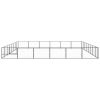 Dog Kennel Black 516.7 ftÂ² Steel