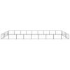 Dog Kennel Black 484.4 ftÂ² Steel