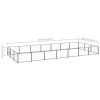 Dog Kennel Black 266.0 ftÂ² Steel