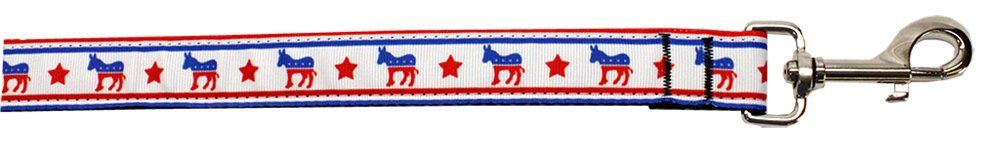 PoLiticaL NyLon Democrat Pet Leash (Option: 1in by 4ft)