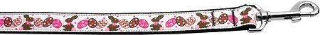 Chocolate Bunnies Nylon Dog Leash (Option: 3/8 inch wide 6ft Long)