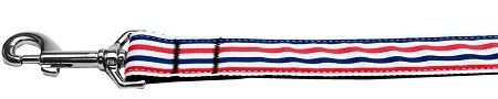 Patriotic Stripes Nylon Dog Leash (Option: 6 Foot)