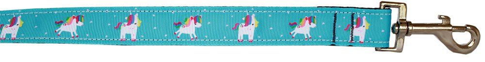Blue Unicorn Nylon Pet Leash (Option: 1in by 4ft)