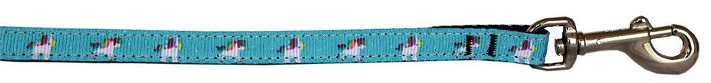 Blue Unicorn Nylon Pet Leash (Option: 3/8in by 4ft)