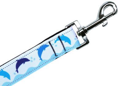 Blue Dolphins Nylon Pet Leash (Option: 1in by 6ft)
