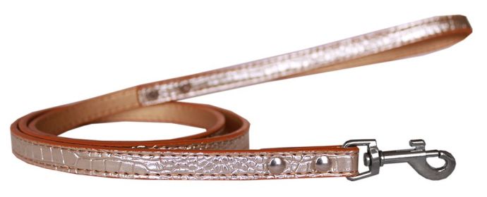 Plain Croc Leash (Option: Copper 1/2'' wide x 4' long)