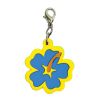 Soft PVC Rubber Hibiscus Charms
