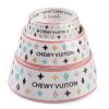 White Chewy Vuiton Bowl - Set of 2