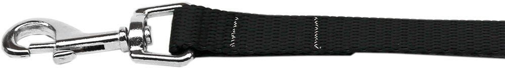 Plain Nylon Pet Leash (Option: 1in by 6ft Black)