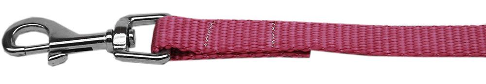 Plain Nylon Pet Leash (Option: 1in by 4ft Rose)