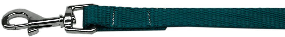 Plain Nylon Pet Leash (Option: 1in by 4ft Teal)
