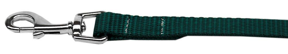 Plain Nylon Pet Leash (Option: 5/8in by 4ft Green)
