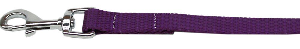 Plain Nylon Pet Leash (Option: 5/8in by 4ft Purple)