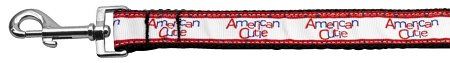 American Cutie Nylon Dog Leash (Option: 5/8 inch wide 6ft Long)