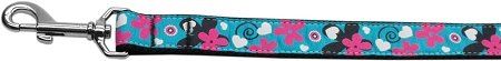 Aqua (Option: Love Nylon Dog Leash5/8 inch wide 6ft Long)