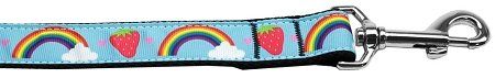 Rainbows and Berries Nylon Dog Leash (Option: 5/8 inch wide 6ft Long)