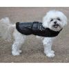 Black Top Flight Bomber Dog Coat