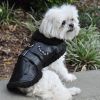 Black Top Flight Bomber Dog Coat