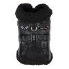 Black Top Flight Bomber Dog Coat