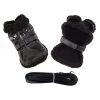 Black Top Flight Bomber Dog Coat