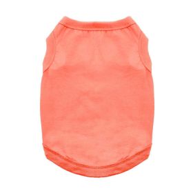 100% Cotton Dog Tanks (Size: X-Small, Color: Coral)