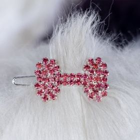 Crystal Bone Barrette (Color Option: Pink)