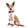 Christmas Pet Jingle Bell Paw Bracelet Collar Set Stretchy Scarf Holiday Accessories Dog Neckwear Bell Scrunchie with Foot Cover Bell Set; dog collar