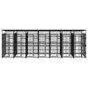 Outdoor Dog Kennel with Roof Steel 138.9 ft¬Home Life Boutique"