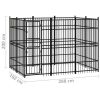 Outdoor Dog Kennel Steel 59.5 ft¬Home Life Boutique"