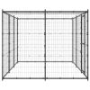 Outdoor Dog Kennel Steel with Roof 78.1 ft¬Home Life Boutique"