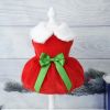 Cute Christmas Dog Dresses For Small Dog Clothes Christmas Santa Claus Outfit Dress Fancy Princess Puppy Dress Festival Apparel