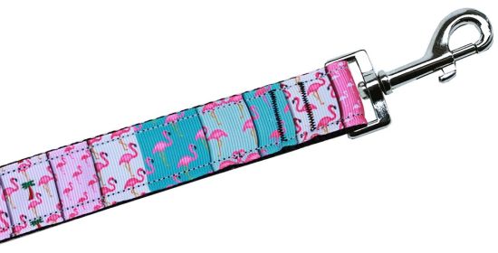 Flamingo Fun Nylon Pet Leash (Option: 3/8in by 4ft)