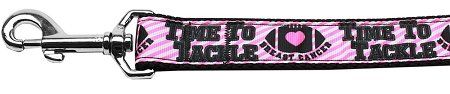 Tackle Breast Cancer Nylon Dog Leash (Option: 5/8 inch wide 6ft Long)