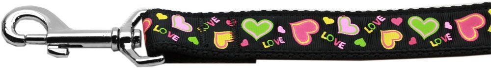 Neon Love Nylon Dog Leash (Option: 4 FootLeash)