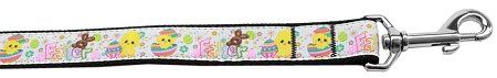 Happy Easter Nylon Dog Leash (Option: 3/8 inch wide 6ft Long)