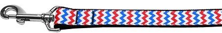 Patriotic Chevrons Nylon Dog Leash (Option: 6 Foot)