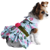 Pink Rose Dog Dress / Dog Harness with Matching Leash